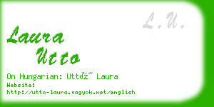 laura utto business card